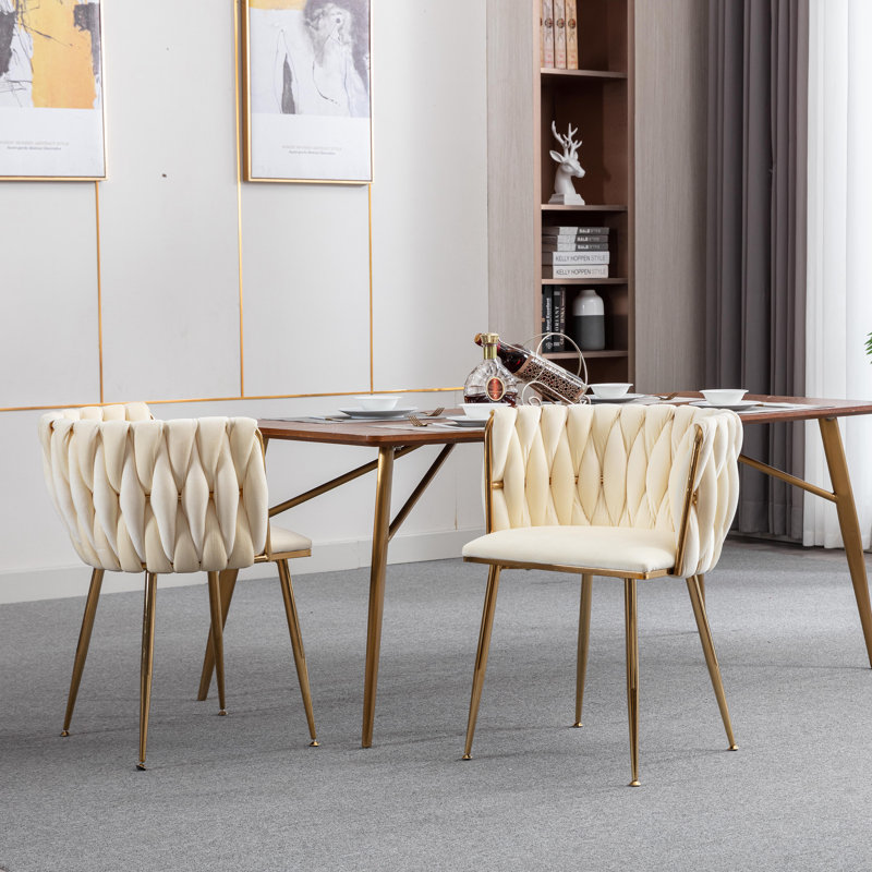 Dorchester Velvet Upholstered Side Chair,Upholstered dining room chair,dinning chair,kitchen chair, Ivory