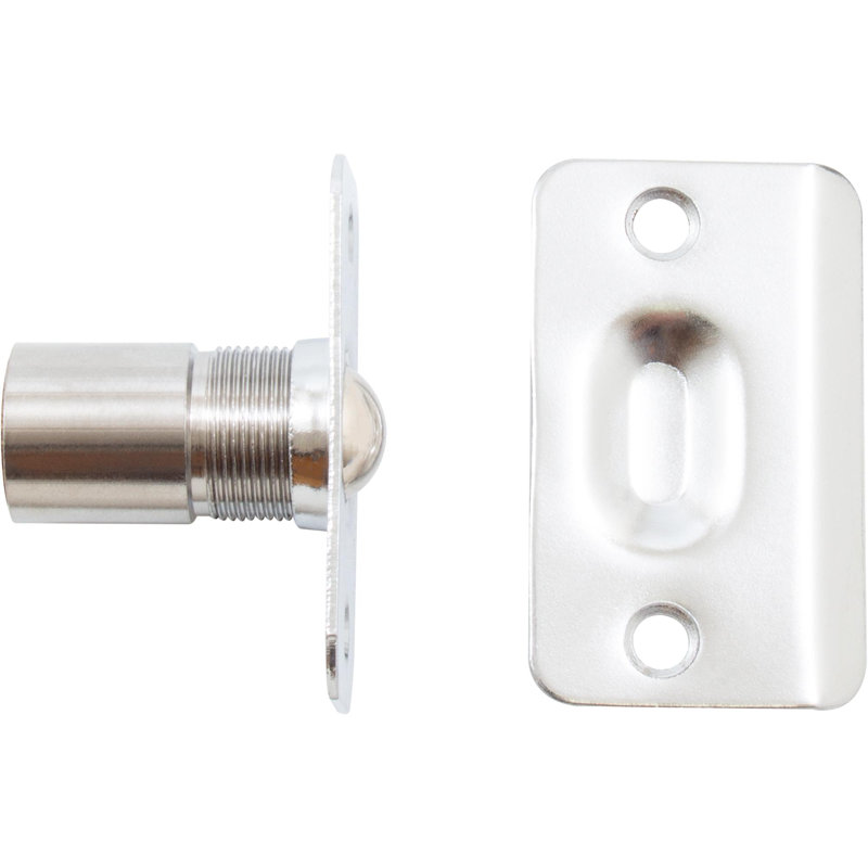 Round Corner Dual Adjust Ball Catch, By Stone Harbour Hardware, Chrome poli