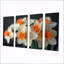 Jaune jaune, tournesol, sourire, jonquilles - jonquilles, ensemble d'art mural sur toile-277544187