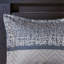 Ensemble d'édredon 7 pièces jacquard bleu marine-117539260