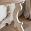 Console semi-circulaire sculptée de style français