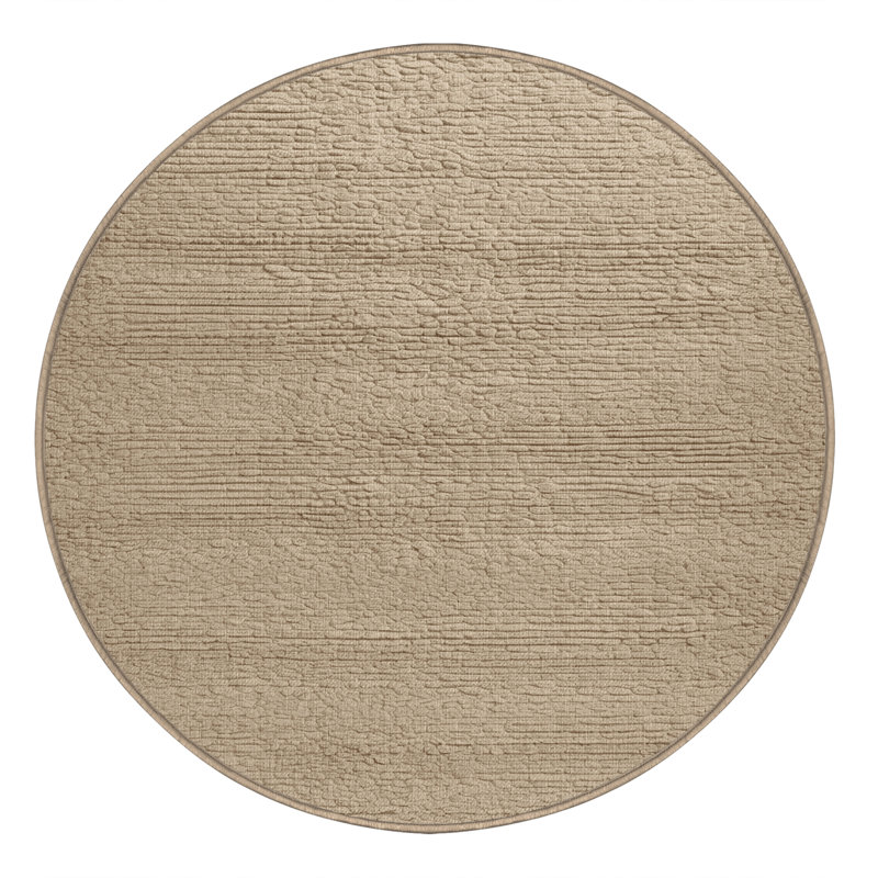 Tapis abstrait lavable à la machine, Rond 3 pi