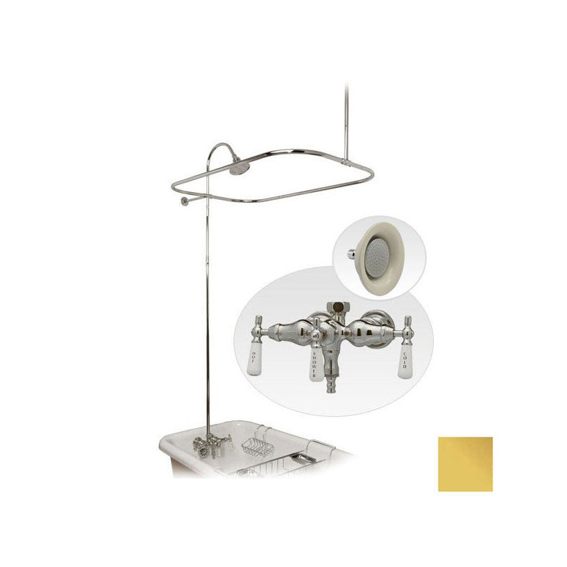 All-In-One Kit with Rough in-Valve, Polished Brass