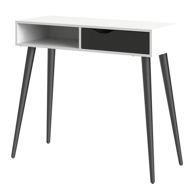 Havana 270.76cm Console Table, White/Black Matt