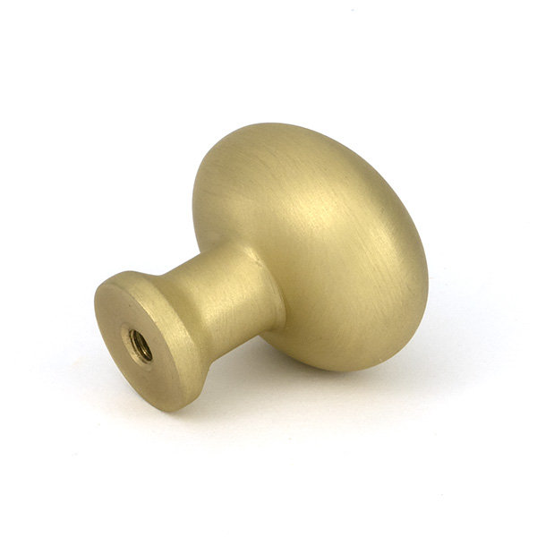 Moore Cabinet Knob, 1.50" Knob Diameter, Satin Brass