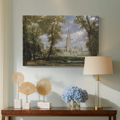 John Constable "Salisbury Cathedral from the Meadows" - Museum Quality Gallery Wrapped Canvas Wall Art