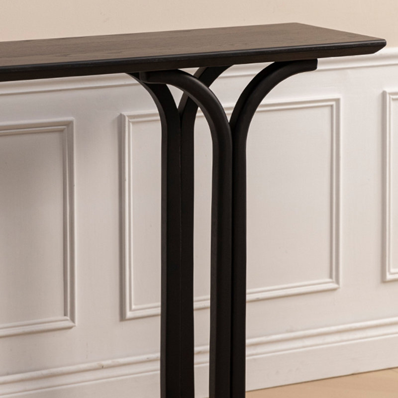 Console Modern Minimalist Art, Noir, noir, noir, noir, H 29,53 po x l 31,5 po x P 11,81 po
