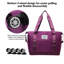 Valise légère pliable extensible à roulettes.-129439957