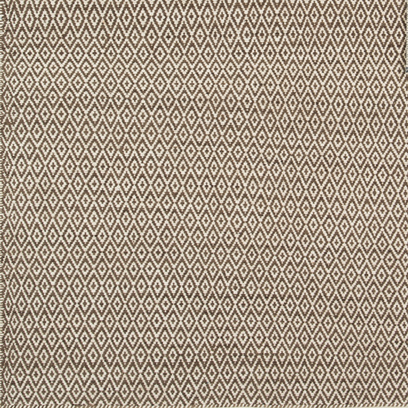 Tapis géométrique en laine tissé à plat à la main Sylvie, Rectangle 2 pi x 3 pi