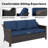 Premium Outdoor Patio Rattan Three-person Sofa-589614009