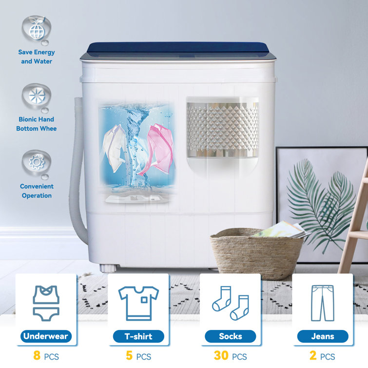 SUNCROWN 4.6 Cubic Feet cu. ft. Portable Washer & Dryer Combo with Child  Safety Lock & Reviews