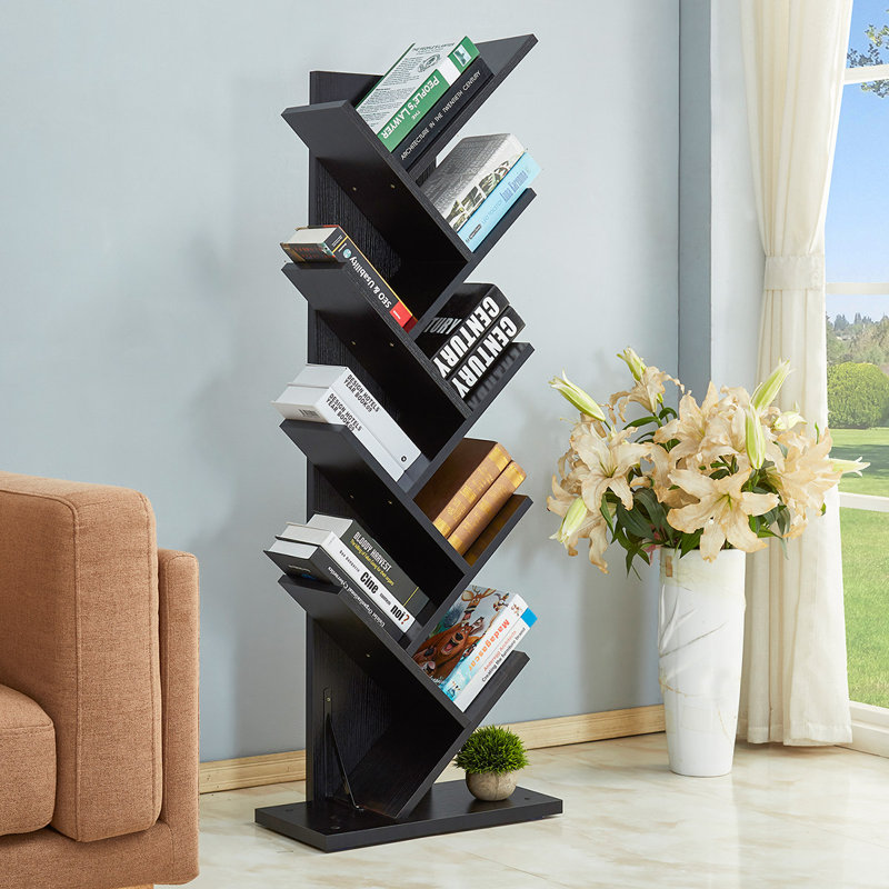 Bibliothèque géométrique en forme d'arbre