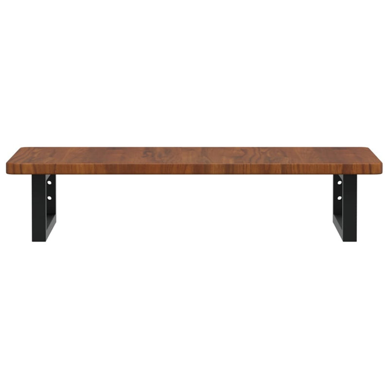 Bracket Shelf, Black/Dark Brown, 2.5cm H x 80cm W x 40cm D