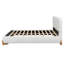 Lit rembourré Elegant Boucle, lit confortable pour grand lit de taille grand lit