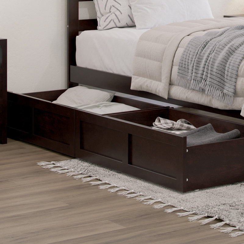 Tiroirs de rangement sous le lit, Grand / Simple TG, Espresso