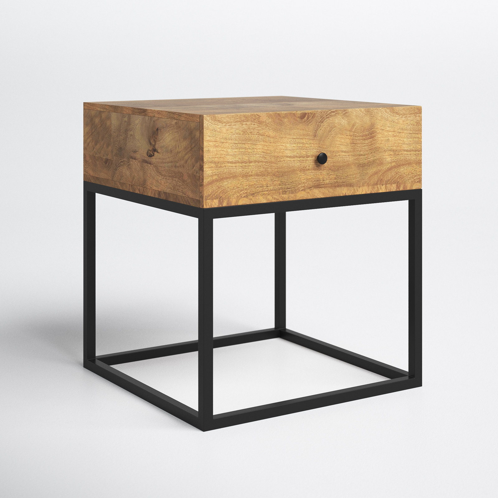 Emilia 1 - Drawer Nightstand, Brown