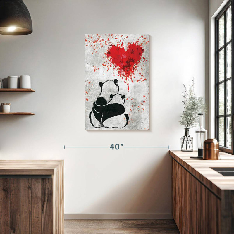 Hardie Panda Romance, 36" H x 24" W
