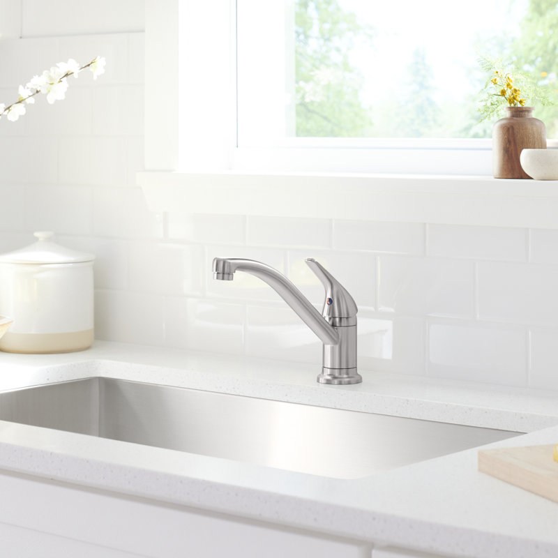 Single Handle Kitchen Faucet, Vibrant Stainless