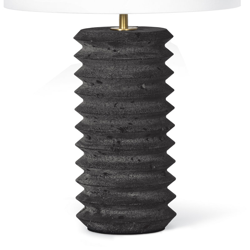 Noir Table Lamp, 22.5" H x 13" W x 13" D