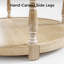 32.1'' W Round Upholstered Ottoman with Lower Storage Shelf and Tray-Friendly Top