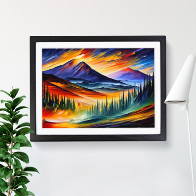 Mountain View Vol.6 Abstract - Framed Print