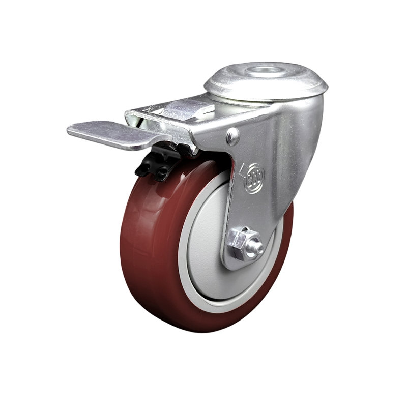 Polyurethane Caster, Maroon