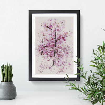 Pink Cherry Blossom Flowers Vol.2 - Picture Frame Graphic Art