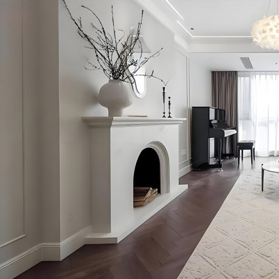 59.06"Modern Minimalism Fireplace Mantel Surround
