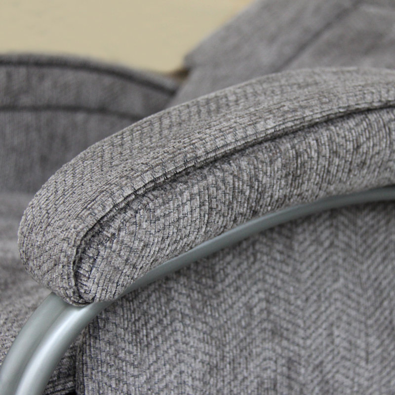 Chaise berçante en tissu