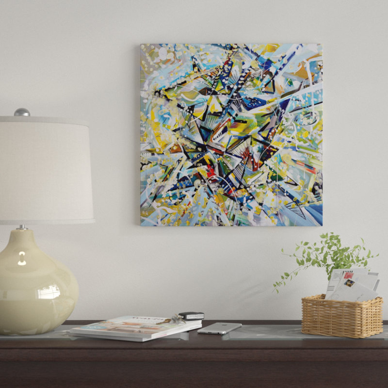 «Star», reproduction sur toile, H 26 po x l 26 po x P 1,5 po, Pas de tapis, Toile tendue