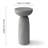 Sleek Cylinder Sandstone Side Table-621090169