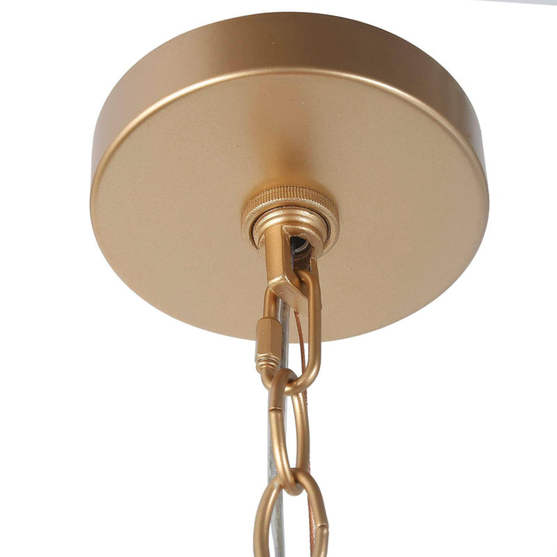 Luminaire suspendu de style lustre classique / traditionnel l 14,5 po Alexa, Or satiné
