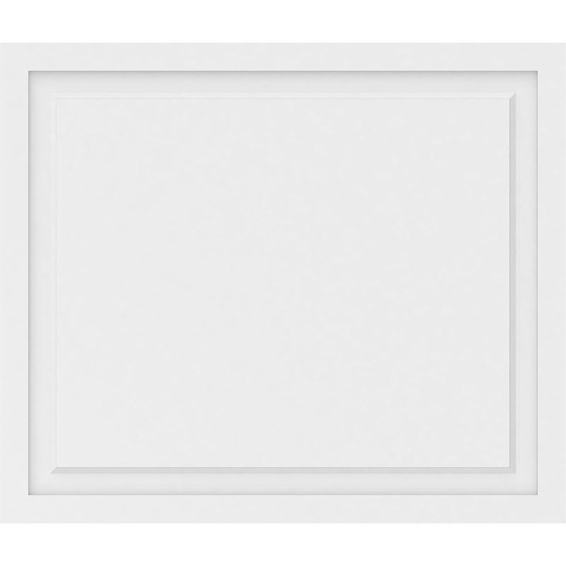 Panneau mural Harrison 3D en blanc, H 34 po x l 40 po x P 0,63 po