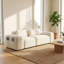 Causeuse moderne à 2 places avec siège rembourré et coussins décoratifs Modern Cloud
