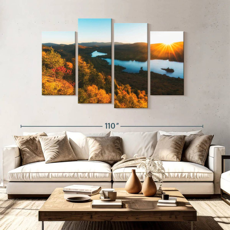 Coucher de soleil d'automne Alvord, H 54 po x l 84 po
