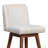 Araf Modern Swivel Counter or Bar Height Bar Stool in Fabric and Oak Wood Finish-213874944-213874949-213874946