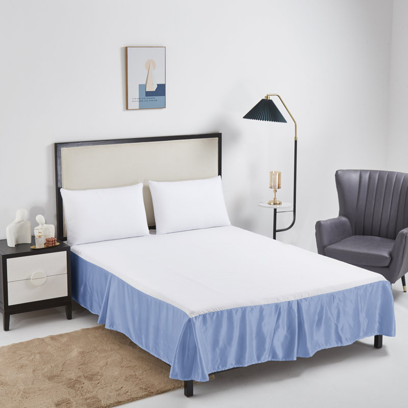 Jupe de lit Tache, Bleu, Grand