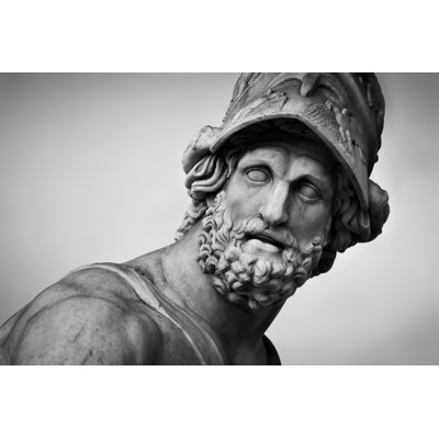Ancient Sculpture Of Menelaus Supporting The Body Of Patroclus. Florence, Italy 1 Piece Wrapped Canvas Wall Art