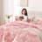 Fluffy Comforter Set 2 Pieces- All Seasons Heavy Faux Fur Comforter With One Pillowcase-116802372-116802363