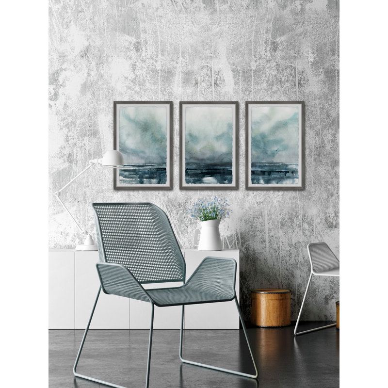 Mystérieux pré triptyque, H 36 po x l 24 po