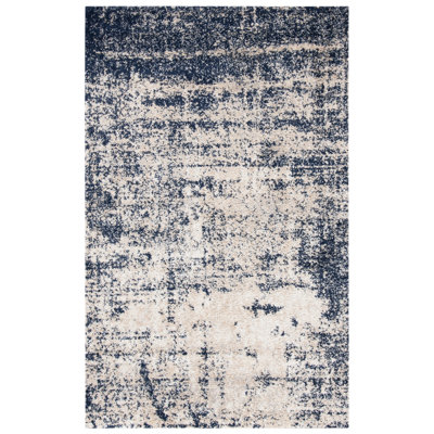 Tapis bleu marine / doré Gerberoy