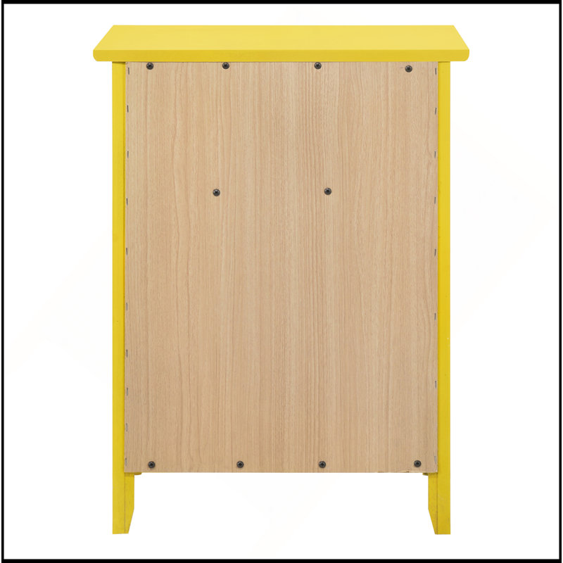 Charmante table de chevet pour les espaces décontractés, Jaune