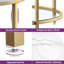 Table basse ronde avec rangement Rotherham-92173294