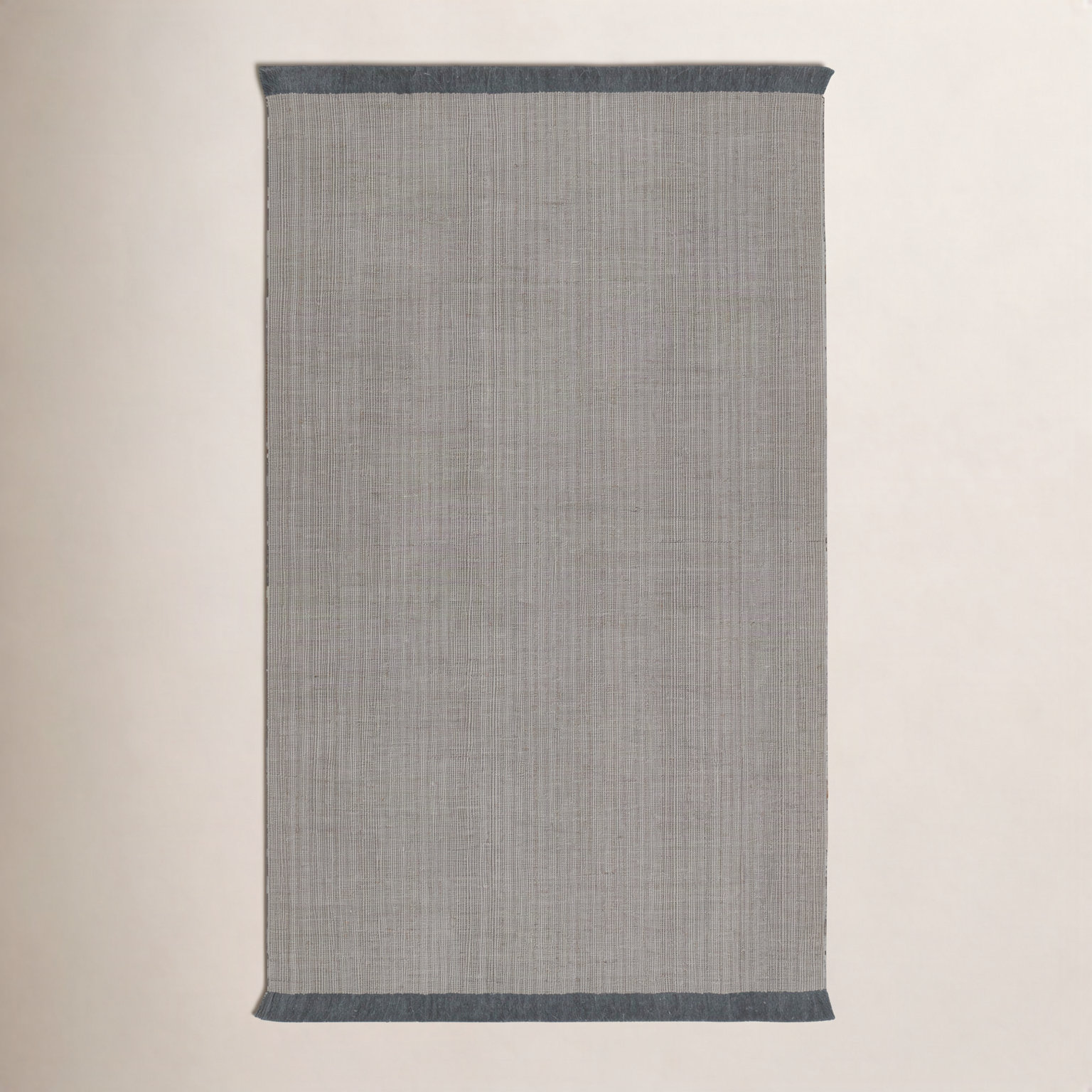 Asla Light Gray Dark Gray Hand-Woven Outdoor Rug, Runner 2'6" x 8'