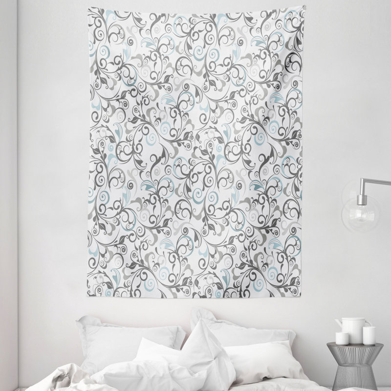 Tapisserie florale en polyester, H 80 po x l 60 po