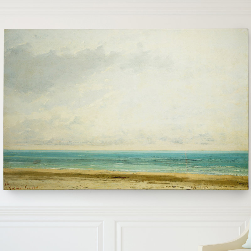 Calm Sea Coastal Print on Canvas, 24" x 36"