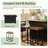 Someries Kitchen Island Set with Drop Leaf, 2 Stools, Storage Cabinet, Drawers and Towel Rack-359196794