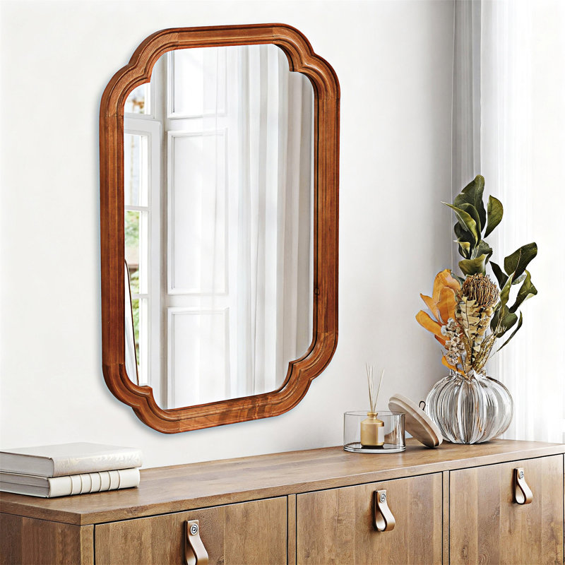 Miroir de coin, Brun jaune, 36,01 po x 24,01 po