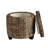 Addie 17.72" Modern Coastal Handwoven Water Hyacinth Storage Ottoman with Lid-113495439