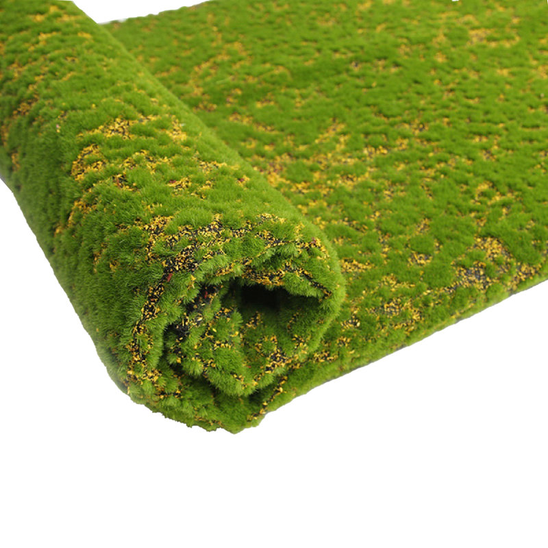 Artificiel Mousse artificielle Faux gazon Gazon Plantes Lichen Pour La Maison Jardin Patio DIY Décoration, Jaune